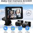 FEISIKE Baby Car Camera with 1080P Dual-Channel, 5 inch Display, 2 IR Night Vision Cameras for Rear Facing Seat
