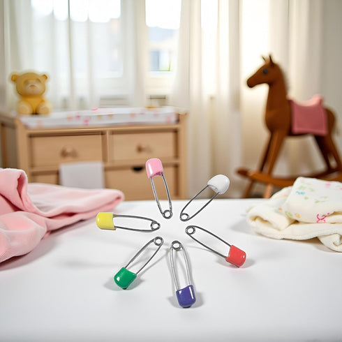 PurYupearl 30pcs Multicolour Stochastic Baby Child Infant Kids Cloth Diaper Nappy Pins Safety Cute Safe Hold Clip