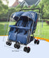 Double Stroller Rain Cover, Weather Shield for Side by Side Baby Double Stroller, Universal Waterproof Stroller Cover
