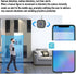 Dpofirs 2K 2 Security Cameras for Baby Monitor, Dog Camera with Motion Detection, Way Audio