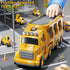 Set 1 2 3 4 5 6 7 8, Playset 2-4 4-7 Construction Truck Toys for Kids Aged Truck with Toy Car, Light and Sound, Movable