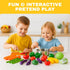 20 Playset Set Pieces Play Vegetables - Life-Sized Toy Food for Kids Kitchen, Healthy Farmer's Market Grocery Pretend