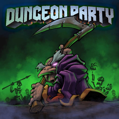 Dungeon Party - Starter Pack: Forbidden Games, Coin Bouncing Role-Playing Card Game, Ages 10+, 1-6 Players