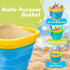 1-3 2 4-8, AuntyFey Beach Sand Toys for Toddler with Trucks, Collapsible Beach Toys for Kids Ages Sandbox Toys