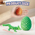 12 Pack 3D Printed Dragon, Christmas Stocking Stuffers - Mini Gemstone Egg with Flexible Crystal Dragon Inside, Cute