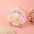 Penitue 7.2x5.91x0.12in/18.3x15x0.3cm Baby Announcement Sign, Cute Hello World Wooden Newborn Welcome Name Sign