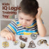 9 Pcs Metal Brain Teaser Puzzles, 3D Steel Puzzle for Adults, Unlock Interlocking IQ Education Toys