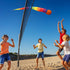 8 26 Inch Leyndo Pcs Throw and Catch Balls with Rainbow Tail, Fun Colorful Sports Comet Balls Playground Toys