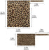Gravopti Set 2, Brown Leopard Print Wet Dry Bags of Reusable Waterproof Organizer with Zipper Pockets for Baby Diapers