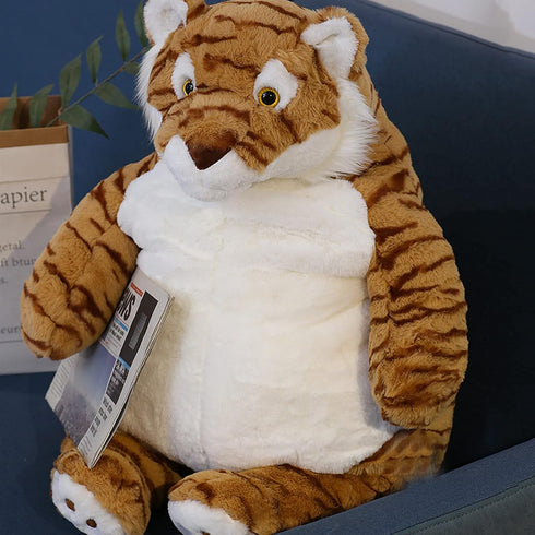 ronivia 21.5" 5.2 lbs Tiger Weighted Stuffed Animals, Weighted Tiger Plush Large Weighted Plush Animal Toy Pillow Gifts