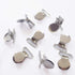 1" Holders/Bib/Dummy (50pcs) Pacifier Suspender Clips, Pacifier Clips with Plastic Teeth Insert to Protect Fabric