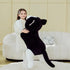 Toys,30" IKASA Giant Cat Tuxedo Stuffed Animal Plush Toy,Big Large Jumbo Soft Cute Huge Size Fluffy Plushy Fat