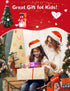 Amazmic Kids Karaoke Microphone Machine, Portable Wireless Karaoke Machine with LED Lights, Gift for Children Adults