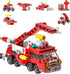 Vilbocr City fire Truck Building Block Toy (142 PCS) 7-in-1 Fire Truck &