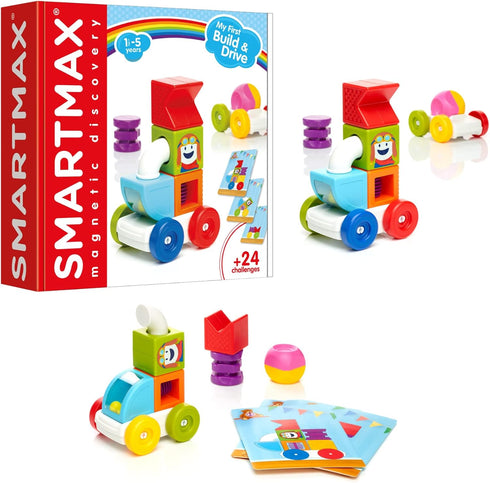 SmartMax My First Build and Drive Magnetic Building Vehicle STEM Play Set