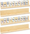 Juvale Dominoes Holders Set of 4 Wooden Trays - 13-Inch, Natural Wood
