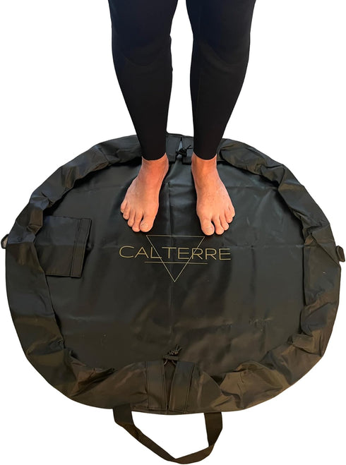 Calterre Wetsuit Changing Mat - 2-in-1 Waterproof Surfer Bag and Changing Kit for