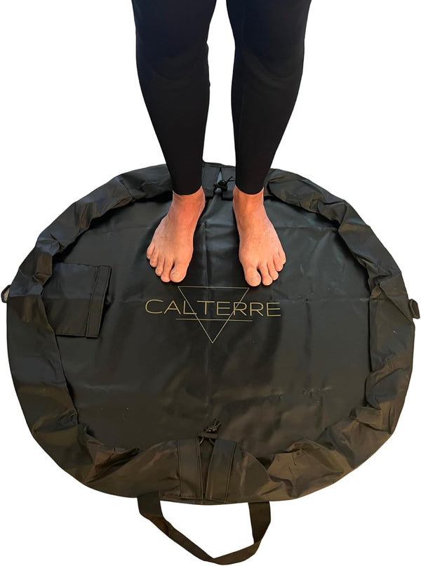 Calterre Wetsuit Changing Mat - 2-in-1 Waterproof Surfer Bag and Changing Kit for
