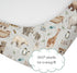 52" 28" HawSkgFub Noahs Ark Animal Boat Religious Fitted Standard Crib Sheet for Baby Boy Girl, Elephant Bear Giraffe