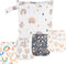 Happy Flute HappyFlute 9 Sets Newborn Baby Cloth Pocket Diapers Adjustable Reusable for Baby