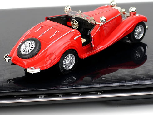 1:28 Scale Diecast Metal Antique Classic Model Cars, Collectible Toy Gifts in Red, Length 6.5in/16.8cm