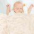 30"39"(Beige,Square) Plush Soft with Square Checkered Baby Blanket,Fleece Infant Toddler Blankets for Girls Boys,Warm