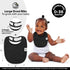 (3-Pack) 345 Organic Cotton Baby Drool Bibs Thick GSM, Soft & Absorbent, Teething Bibs for Boys and Girls