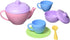 Set, 17 Communication Green Toys Tea Pink CB - Piece Pretend Play, Motor Skills, Language & Kids Role Play Toy. No BPA