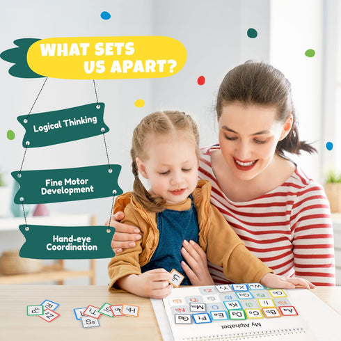 3-6 3+ Montessori Busy Book for Toddlers Ages | Preassembled Sensory Toy for Autism & Fine Motor Skills | Preschool