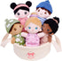 OUOZZZ Soft Baby Dolls Set of 5 Multicultural 8.8 Plush Dolls in