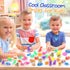 55pcs Mini Fidget Animal Squishy: Small Squishies Prizes, Party Favor Stress Balls Bulk, Dinosaur Sensory Squeeze Ball