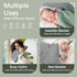 2 Pack 100% 32x32Inch, Yoofoss Hooded Baby Towels for Newborn Muslin Organic Cotton Baby Bath Towel with Hood