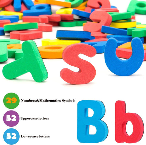 INNOCHEER Magnetic Letters and Numbers for Toddlers, Magnetic Board for Kids, ABC Alphabet Magnets, Educational Dry