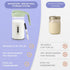24oz Masontops Breast Milk Storage Kit - Airtight Mason Jar with Handle, Marker & Stick-on Thermometer for New Moms