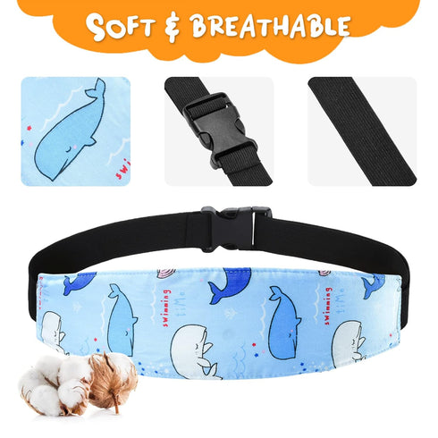 Xthuge Baby Carseat Head Support,Car seat Straps Pillow Support Ban,Stroller Neck Relief Strap Headrest,Slumber Sling