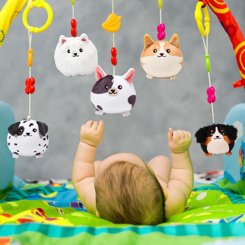9 Pcs Mini Stuffed Keychains, 3.15 Inch Small Plush Bulk Ornaments for Kids Birthday Party Favors