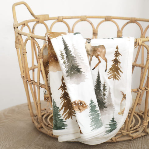 GRSSDER Super Soft Baby Blankets, Stretchy Jersey Knit Swaddle Blanket for Baby Girls and Boys, Double Layer 34" x 44"