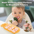 haakaa Silicone Nibble Freezer Tray, Breastmilk Teething Popsicle Mold and Baby Food Maker, BPA Free - Apricot