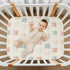 SUABO Rabbit Face Pattern Crib Sheets Stretchy Portable Sheets for Baby Toddler Breathable Soft Crib Mattress Sheet