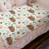 Woodland Animals Floral Baby Blanket 30x40 - Soft Warm Receiving Blankets for Boys Girls, Bear Bunny Hedgehog