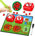 SkilLify Math Board Games for Kids with Dice Poppers, Math Manipulatives Kindergarten Preschool