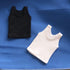1/6 Custom Scale T-Shirt Sleeveless Vest Clothes for 12" Male & Female Action Figure Doll Clothes Toy (Black + White)