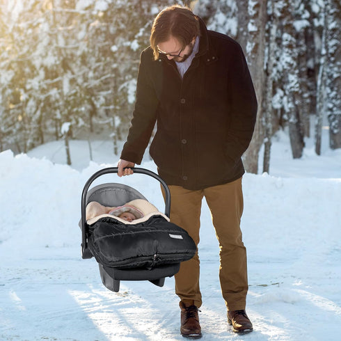 Orzbow Winter Baby Car Seat Cover, Universal Car Seat Bunting Bag for Babies with Adjustable Zipper, Removable Car Seat