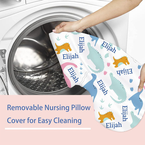 UxCaLuc 1 Custom Nursing Pillow Cover Customize with Name Personalized Nursing Pillow Covers for Breastfeeding Baby