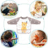 Accmor Long Sleeve Baby Bibs - Waterproof Sleeved Bibs for Eating, Toddler Smock Bibs for 6-36 Months