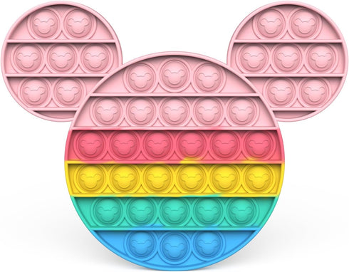 BlueMelon Online Store 4-Pack Set BlueMelon Pop It Fidget Toy Includes Butterfly, Mouse, Kitty Cat Pop It Fun Sensory