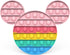 BlueMelon Online Store 4-Pack Set BlueMelon Pop It Fidget Toy Includes Butterfly, Mouse, Kitty Cat Pop It Fun Sensory