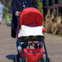 Generic Stroller Snacks Tray with Detachable One Design Food Plate Cup Holder and Tray Easy-Clean Stroller Accessory