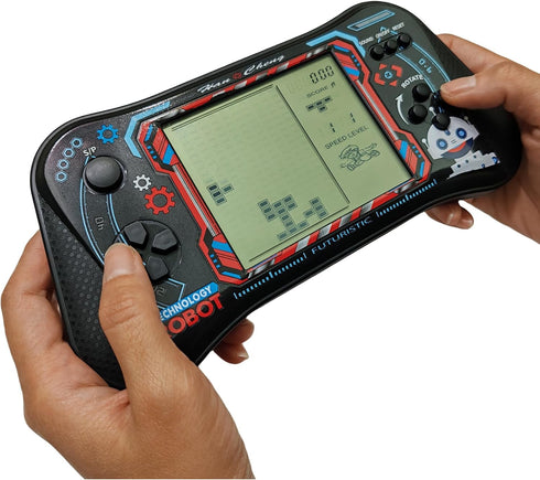 Brick Game Console - 4.3" Large Screen Handheld Game Console with 23 Classic Mini Games for Adults or Kids (Black)