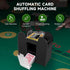 Automatic Card Shuffler - Electric Battery-Operated for 1/2/4/6 Decks, Casino Card Game for Home Parties